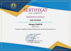 sertifikat seminar kit