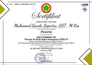 contoh sertifikat seminar kit